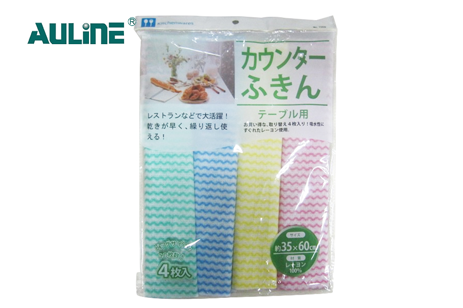 22目、16目波浪纹印花木浆复合系列水刺无纺布